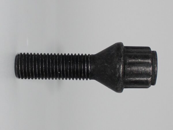 Låsbult M12x1.5 K60° Svart L35
