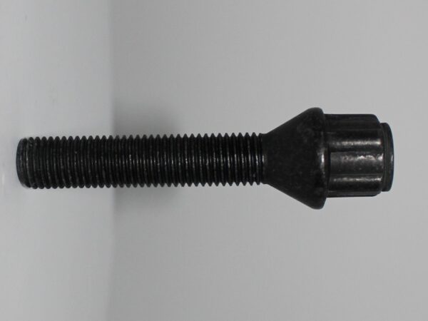 Låsbult M12x1.5 K60° Svart L55