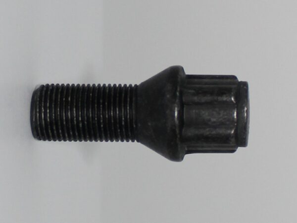 Låsbult M14x1.25 K60° Svart L25