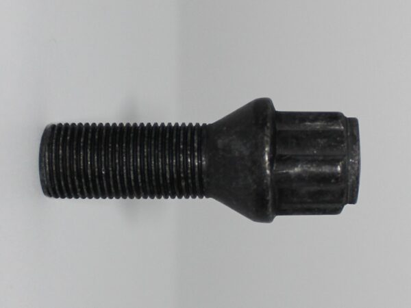 Låsbult M14x1.25 K60° Svart L30