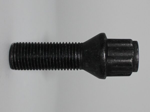 Låsbult M14x1.5 K60° Svart L35